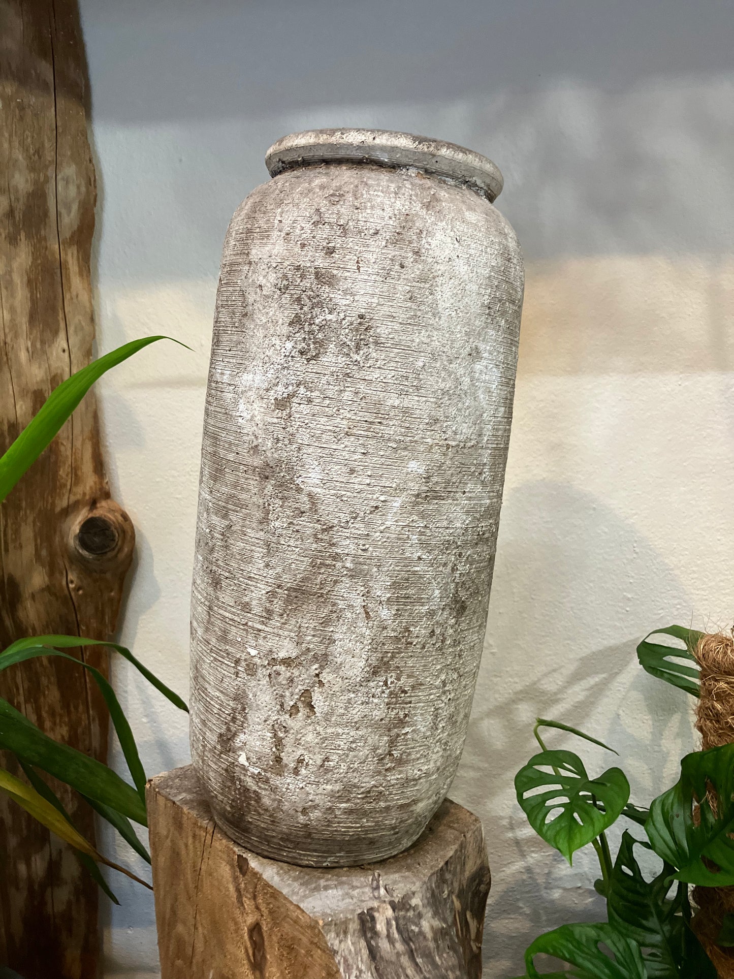 Váza/Obal na rostlinu Batu Sand - vnitřní průměr 11,5cm - keramika