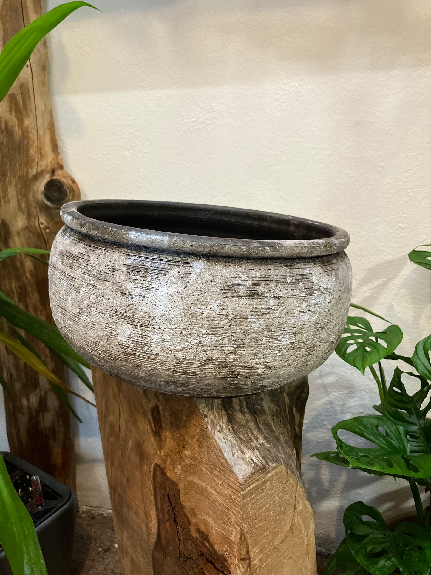 Bowl/cover pot for plants/bowl Batu Sand - inner diameter 24.5cm