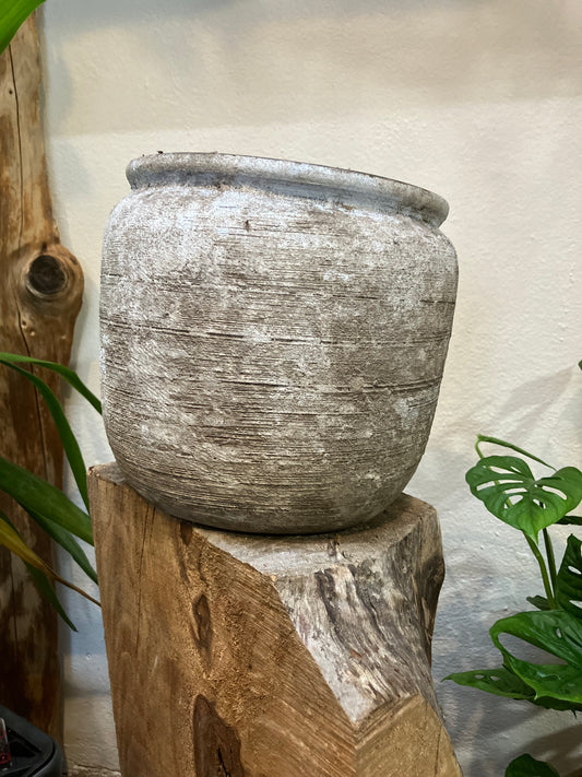 Plant pot Batu Sand - internal diameter 16cm - ceramic