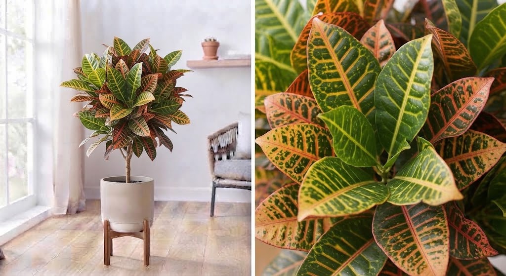 Codiaeum Petra Variegatum 24cm pot 100cm 1 plant